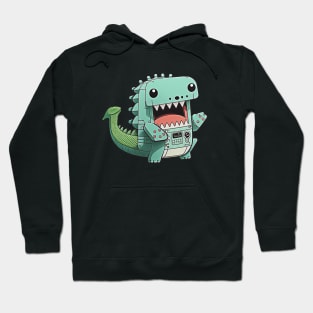 Crocodile Alligator Robot Hoodie